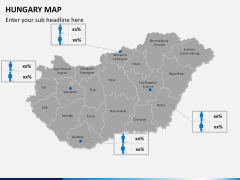 Hungary map PPT slide 14