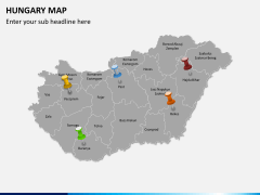 Hungary map PPT slide 4