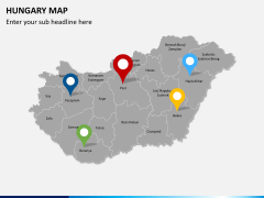 Hungary map PPT slide 5