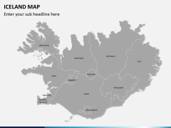 Iceland map PPT slide 2