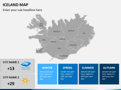 Iceland map PPT slide 20