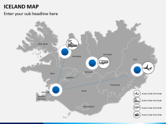 Iceland map PPT slide 5