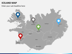 Iceland map PPT slide 6