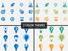 Idea Innovation Icons PPT cover slide