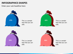 Infographic shapes PPT slide 2