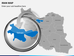 Iran map PPT slide 11