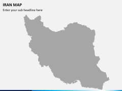Iran map PPT slide 3