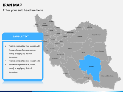 Iran map PPT slide 8
