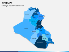 Iraq map PPT slide 1