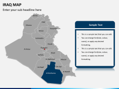Iraq map PPT slide 10