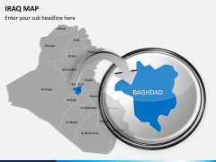 Iraq map PPT slide 12