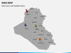 Iraq map PPT slide 3