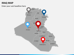 Iraq map PPT slide 4
