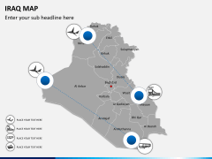 Iraq map PPT slide 6