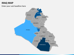 Iraq map PPT slide 7