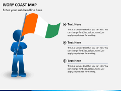Ivory coast map PPT slide 23