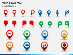 Ivory coast map PPT slide 24