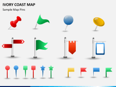 Ivory coast map PPT slide 25