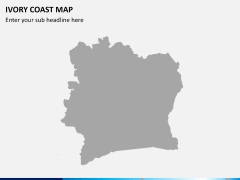 Ivory coast map PPT slide 8