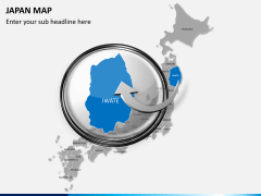 Japan map PPT slide 13
