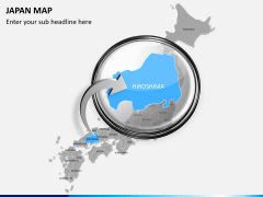 Japan map PPT slide 15