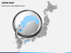 Japan map PPT slide 16