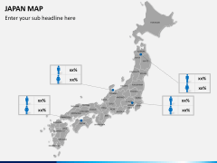 Japan map PPT slide 19