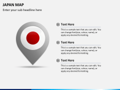 Japan map PPT slide 23