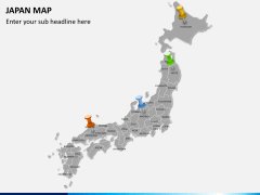 Japan map PPT slide 3