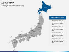 Japan map PPT slide 7