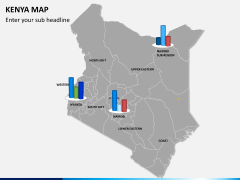 Kenya map PPT slide 16