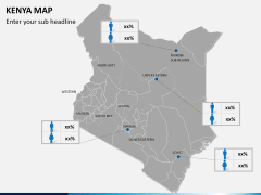 Kenya map PPT slide 18