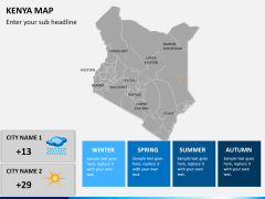 Kenya map PPT slide 21
