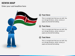 Kenya map PPT slide 23