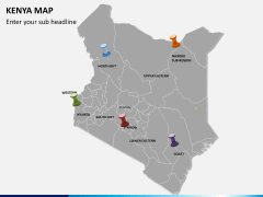 Kenya map PPT slide 4
