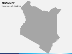 Kenya map PPT slide 8