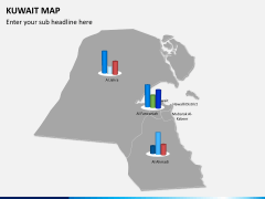 Kuwait map PPT slide 16