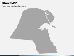 Kuwait map PPT slide 7
