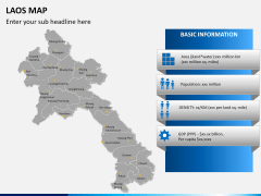 Laos map PPT slide 15