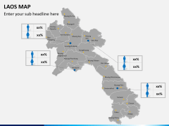 Laos map PPT slide 16