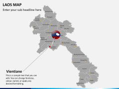 Laos map PPT slide 17