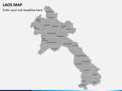 Laos map PPT slide 2
