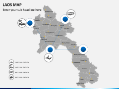 Laos map PPT slide 5