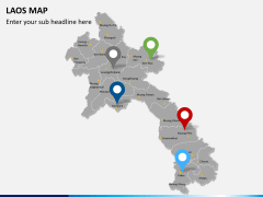 Laos map PPT slide 6