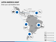 Latin america map PPT slide 10