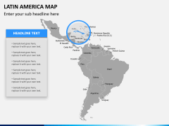 Latin america map PPT slide 12