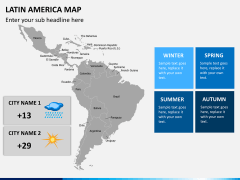 Latin america map PPT slide 5