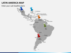 Latin america map PPT slide 7