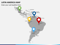 Latin america map PPT slide 8
