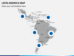 Latin america map PPT slide 9